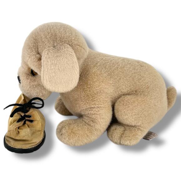 AVARTI Bulldog Pup With Boot Plush Toy Stuffed Animal - Picture 4 of 7